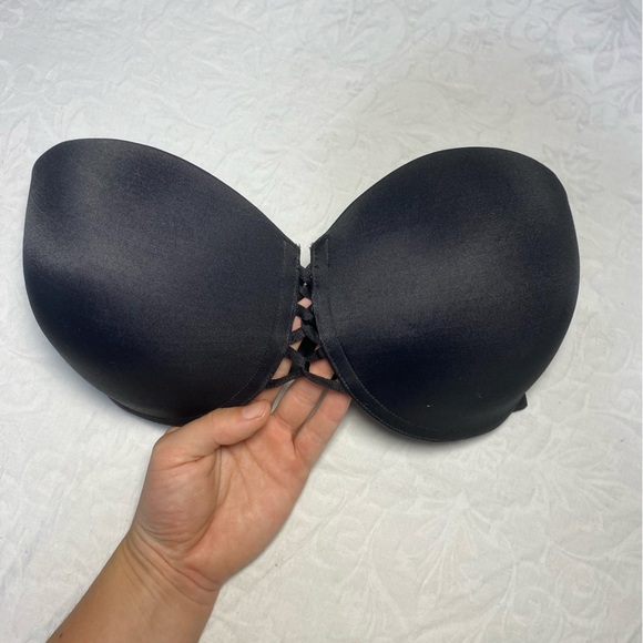 Wacoal Strapless Bra 32DD Black Great Condition 32E - Picture 1 of 4